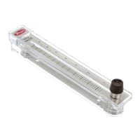 Dwyer Instruments Flowmeter, RMC, .8-7 GPM water, stainless steel valve, 2% Acc, 1/2in nptf