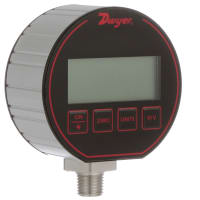 Dwyer Instruments Pressure Gauge, 4-Digit Display, 500 psi, +/-0.25% Accuracy, NEMA 4X, DPG Series