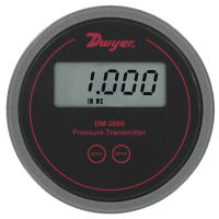 Dwyer Instruments Differential pressure transmitter, range .100 in, .249 mbar, with LCD