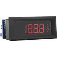 Dwyer Instruments LCD Digital Panel Meter, 3-1/2 Digits, F, C, pctRh, Psi, Current Input, Red