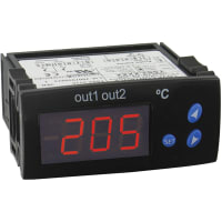 Dwyer Instruments Temperature Indicator, 76.2 x 36.12mm, NTC, PTC Input, 24 V ac/dc Supply