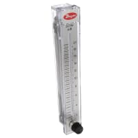 Dwyer Instruments Flowmeter, Model RMC, 20-200 SCFM Air, 10-in. Scale, +/-2% Accuracy, Stainless Valve