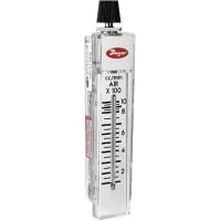 Dwyer Instruments Flowmeter;range 5-50 SCFH air;Series RM Rate-Master;Polycarbonate