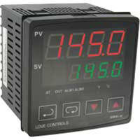 Dwyer Instruments Temperature/Process Controller, 1/4 DIN, Current/Relay Out, 14B Series