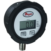 Dwyer Instruments Digital Pressure Gauge, weatherproof, 0.5% FS Acc, 1/4" NPT M, 50 PSIG, IP65