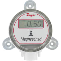 Dwyer Instruments Differential pressure transmitter, 4-20 mA output, wall mount, with LCD