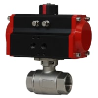 Dwyer Instruments 3/4" Double Acting, 2-Piece NPT Stainless Steel Ball Valve, 120 VAC Solenoid