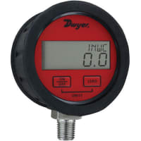 Dwyer Instruments Digital Pressure Gauge, 0-200psig, Traceable Calibration Cert