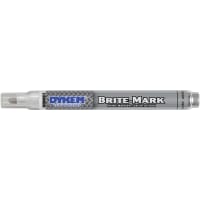 DYKEM Permanent Paint Marker, Silver, Medium Tip, BRITE-MARK 916 Series