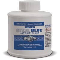 DYKEM Layout Fluid, Blue, Bottle, Brush In-Cap, 4 oz., STEEL BLUE Series