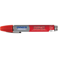 DYKEM Permanent Industrial Marker, Red, Medium Tip, TUFF GUY Series