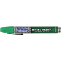 DYKEM Permanent Paint Marker, Green, Medium Tip, BRITE-MARK 40 Series