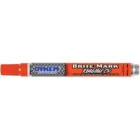 DYKEM Permanent Paint Marker, Orange, Medium Tip, BRITE-MARK Roughneck Series