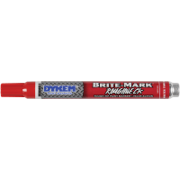 DYKEM Permanent Paint Marker, Red, Medium Tip, BRITE-MARK Roughneck Series