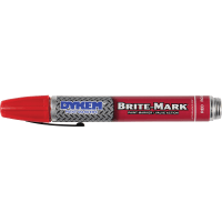 DYKEM Permanent Paint Marker, Red, Medium Tip, BRITE-MARK 40 Series