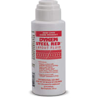 DYKEM Layout Fluid, Red, Bottle, Felt Tip Applicator, 2 oz., STEEL RED Series