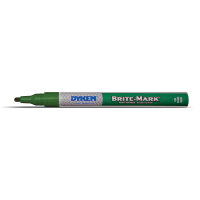 DYKEM Paint Marker, Brite-Mark, FINE Point Marking, GREEN, Box of 4 Packs (12/PK)