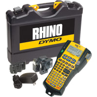 Dymo Label printer, hardcase kit, RHINO 5200, 6 AA batteries and AC adapter