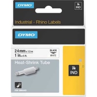 Dymo Rhino White Heat Shrink Tubing, 24mm, 3:1, 1m Length, RhinoPro Series