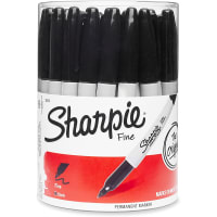 Dymo Sharpie Fine Point Permanent Marker, Black Canister/36 Pens