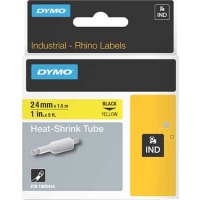 Dymo Rhino Yellow Heat Shrink Tubing, 24mm, 3:1, 1m Length