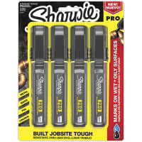 Dymo Sharpie PRO CHISEL 4CD BLACK