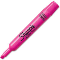 Dymo Highlighter, Pink, Marker Tip Chisel, Barrel Type Wide