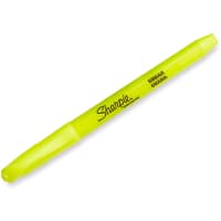 Dymo Sharpie Accent Pocket-Style Highlighters, Fluorescent Yellow, Chisel Tip