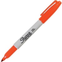 Dymo Sharpie Permanent Marker, Fine Point, Orange