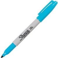 Dymo Sharpie Permanent Marker, Fine Point, Turquoise Blue