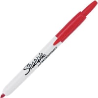 Dymo Sharpie Fine Retractable Marker, Fine Point, Red