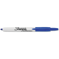 Dymo Sharpie Fine Retractable Marker, Fine Point, Blue