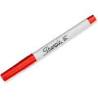 Dymo Sharpie Permanent Markers, Ultra Fine Point, Red