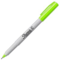 Dymo Sharpie Permanent Marker, Ultra Fine Marker Point, Lime Ink