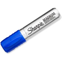 Dymo Sharpie Magnum Permanent Markers, Chisel Tip, Blue