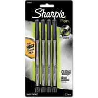 Dymo Sharpie Plastic Point Stick Permanent Water Resistant Pen, Black