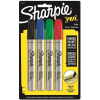 Dymo Sharpie Pro Bullet Tip Industrial Strength Permanent Marker, Assorted Colors