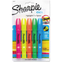 Dymo Sharpie Gel Highlighter, Assorted Colors