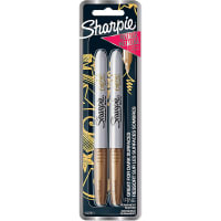 Dymo Sharpie Metallic Permanent Markers, Fine Point, Gold