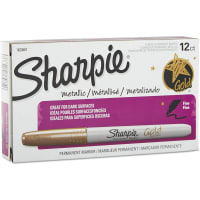 Dymo Sharpie Metallic Permanent Markers, Gold