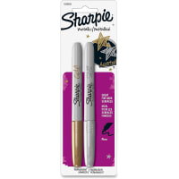 Dymo Sharpie Metallic Fine Point Permanent Marker, Gold, Silver