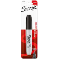 Dymo Sharpie Permanent Markers, Chisel Tip, Black