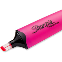 Dymo Sharpie Clearview Highlighter, Blade Tip, Fluorescent Pink