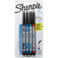 Dymo Sharpie Wraps Pen, Fine Point, Assorted Colors