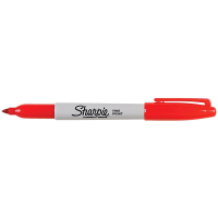 Dymo Sharpie Color Burst Permanent Markers, Fine Point, Red