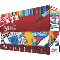 Dymo Sharpie Permanent Markers, Fine/Ultra Fine Points, Assorted Colors