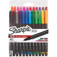 Dymo Sharpie Art Pens, Fine Point, Assorted Colors, Hard Case