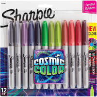 Dymo Sharpie Permanent Markers, Fine Point, Cosmic Color