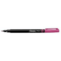 Dymo Sharpie Brush Tip Pens, Fine Brush Tip, Hot Pink