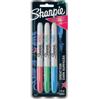 Dymo Sharpie Metallic Permanent Markers, Fine Point, Assorted Colors